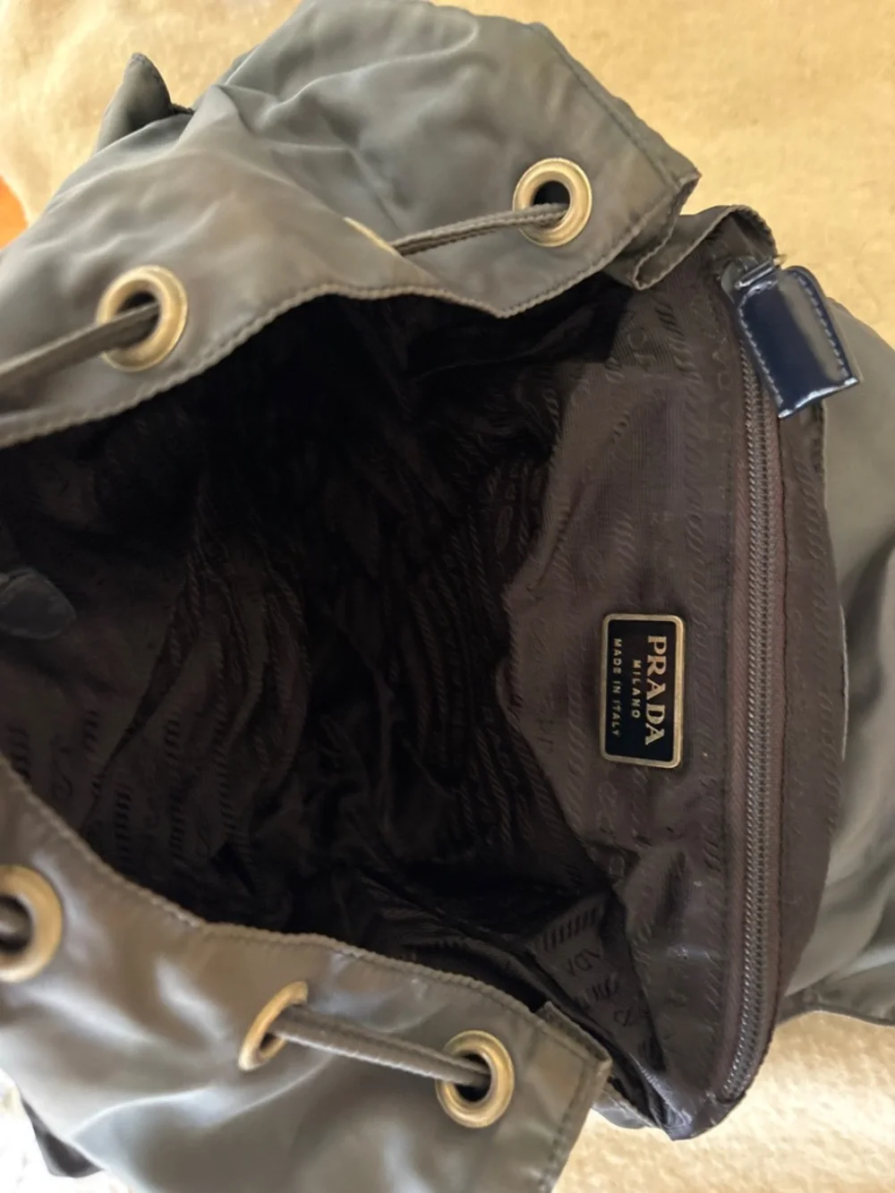 Prada vintage Navy Nylon Backpack - Picture 9 of 9